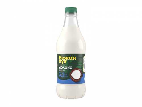 Молоко БЕЖИН ЛУГ пастеризованное 3.2% 1400гр