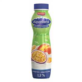 Напиток йогуртный АЛЬПЕНЛЕНД персик-маракуйа 1.2% 290гр