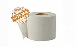 Туалетная бумага  НОРМА 1слойная 1 рулон на втулке