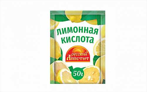 Лимонная кислота РУССКИЙ АППЕТИТ 50гр