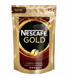 Кофе NESCAFE Gold NEW раств с доб нат м/у 75гр