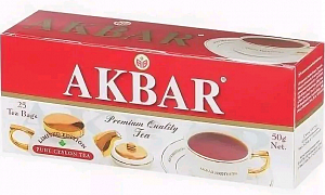 Чай АКБАР Limited Edition черный 25х2г 50гр