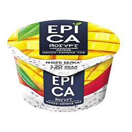 Йогурт EPICA манго-семена чиа 5% 130гр